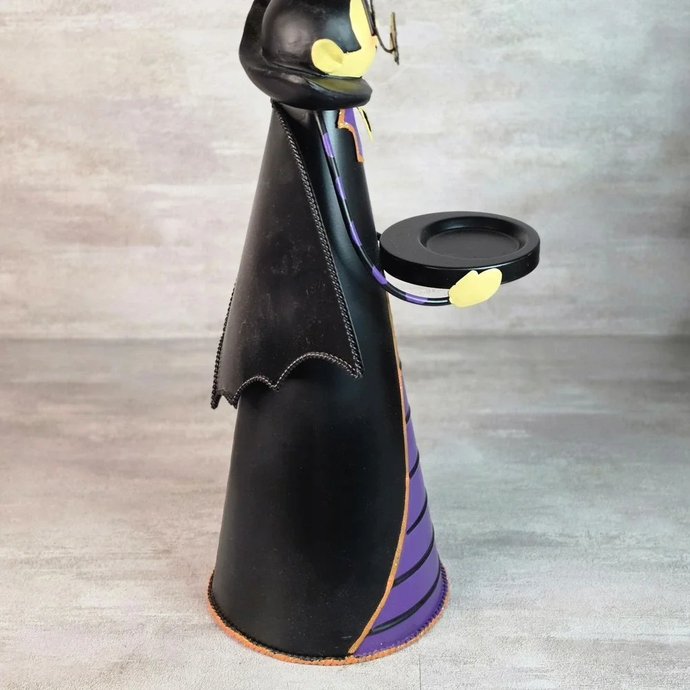 PartyLite Abracadabra Witch & Dracula Batcula Vampire Bats Candle Holder SET - Picture 4 of 16